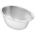 thumbnail image 4 of Rice Cleaner Filter Basket Pasta Strainer with Side Drain Holes Stainless Steel, 4 of 9