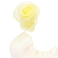 thumbnail image 1 of Uxcell 5.5" x 5.5 Yards Borde de Organza con Volantes Plisados Iridiscente Cinta de Encaje para Manualidades DIY Vestido Ropa Regalo Decoración del Hogar, Amarillo, 1 of 6
