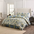 thumbnail image 4 of Waverly Imperial Dress 4-Piece 100% Cotton Comforter Set - King Porcelain, with 2 Shams & 1 Bedskirt, 4 of 5