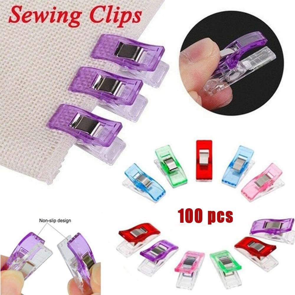 Colorful Plastic Clips Quilt Quilting Clip Sewing Set Diy Crafts Patchwork Clamp Binding Fabric Paper Accessories 2 Size 90 Small 10 Large Com