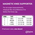 thumbnail image 2 of Daiwa Felicity Knee Compression Sleeve – Magnetic Brace for Arthritis, Joint Pain, and Injury Recovery, Beige - HSA/FSA Eligible. Provides uniform support for the entire knee  (Small), 2 of 9