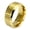Gold, variant on SmartBy Men's Women's 8mm Wide Band 18K Gold Plated Titanium Steel Ring Jewelry US 5-14