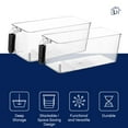 thumbnail image 2 of Lexi Home Eco-conscious Clear Food Acrylic Fridge Organizer - 4 Pack, 2 of 6