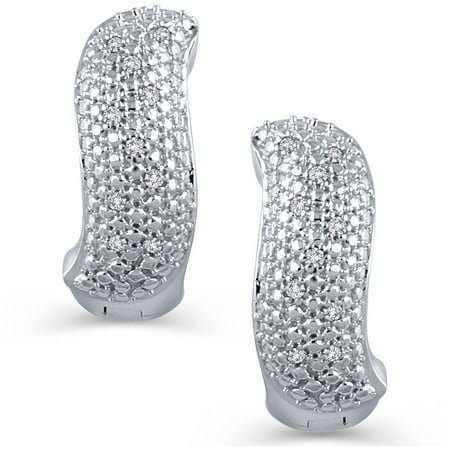 0.07 Carat T.W. Diamond Sterling Silver Fashion Earrings