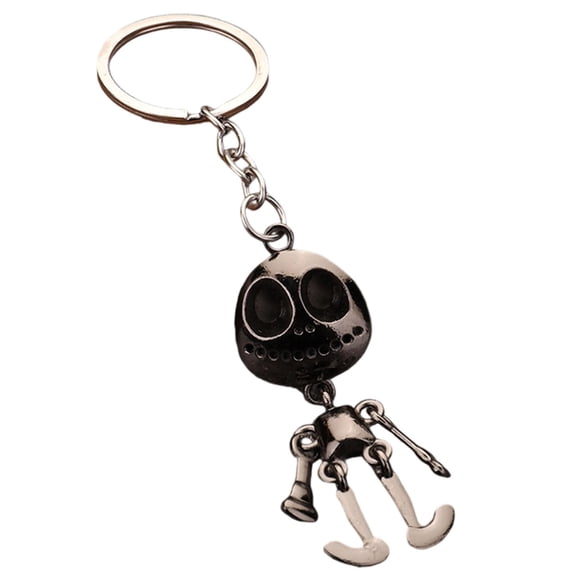 Nnndbs Halloween Gothic Skull Keychain Metal Pendant Keyring Bag Charm Spooky Accessory for Men Women Halloween Party Gift