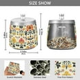 thumbnail image 2 of Yayeee Ashtray with Lid for Cigarette Smokeless Stainless Steel Home Ash Holder, Beige Floral, 2 of 7