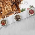 thumbnail image 4 of Manfei Kawaii Highland Cow Black Out Curtains,Rustic Farmhouse Cabin Curtains Pack of 2 (42x63 Each),Merry Xmas Pine Cone Bedroom Curtains For Girl Boys,Ultra Soft Home Decor, 4 of 6