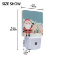 thumbnail image 4 of Cute Santa Dwarfs and Christmas Street View LED Night Light Sensor Lamp Plug-in Adjustable Brightness 2 Pack, 4 of 7