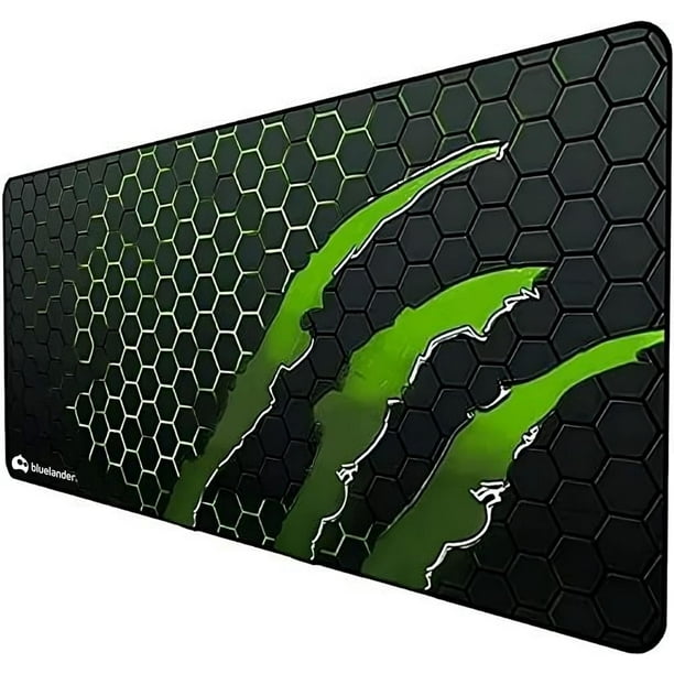 Mouse Pad Gamer Profesional Bluelander, Base de Goma Antideslizante, Verde