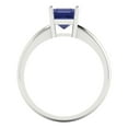 thumbnail image 4 of Solitaire Engagement Ring for Women - 1ct Simulated Tanzanite in 18K White Gold Promise Ring, 4 of 6