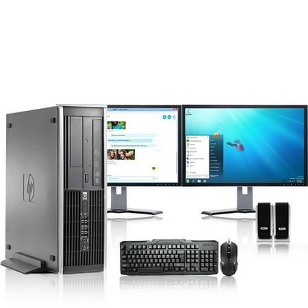 HP DC Desktop Computer 2.7 GHz Pentium D Tower PC, 4GB RAM, 160 GB HDD, Windows 7, ATI , Dual 17