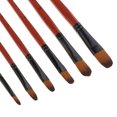 thumbnail image 3 of Pinceles de Arte Sunnimix 6pcs Profesionales Cabeza Inclinable, 3 of 7