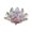 A, variant on Clearance! Sapphire Flower Feng Shui Home Decor with Box Artificial Quartz Flower Figurine Wedding Decor Souvenir Desktop Ornament,Purple