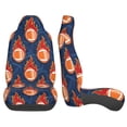 thumbnail image 3 of Sikiie American Football and Fire Flames Car Seat Protector 2 Pack Car Seat Cushion Mat, Car Seat Covers for SUV, Truck, Van, 3 of 7