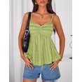 thumbnail image 3 of Wrongduck Womens V Neck Spaghetti Strap Tank Top Flowy Sleeveless Y2K Summer Going Out Cami Shirt 2026, 3 of 14