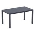 thumbnail image 1 of Compamia Ares Table de Salle à Manger de Patio en Résine de 55 Pouces en Gris Foncé, 1 of 5