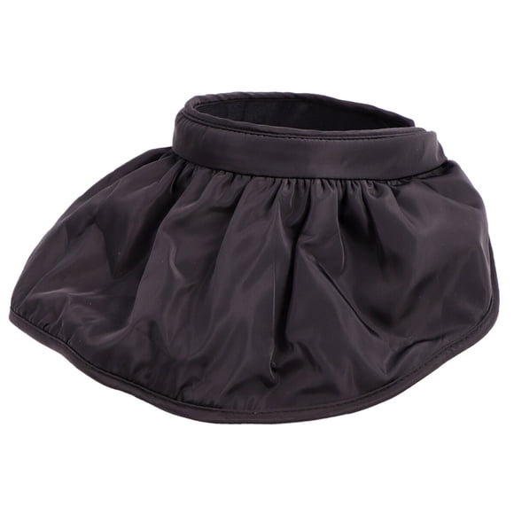 Sombrero plegable de ala ancha para el sol, para playa, creativo, con protección UV, para exteriores, para mujeres (negro)