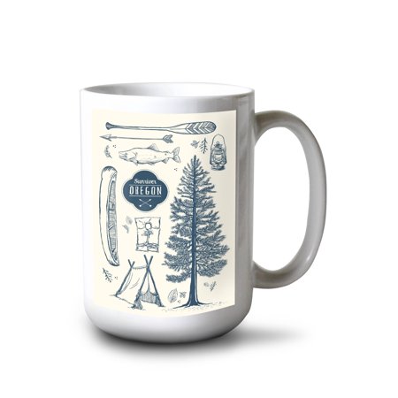 

15 fl oz Ceramic Mug Sunriver Oregon The Lake Life Lake Collage Dishwasher & Microwave Safe