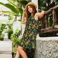 thumbnail image 2 of Disketp Mask Tropical Flower para Vestido sin Mangas para Mujeres, Vestidos de Verano para Mujeres, Casual y Holgado para la Playa, 2 of 7