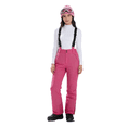 thumbnail image 3 of dgysar Women's Essential Insulated Ski Bibs, Water Resistant Snow Pants for Skiing & Snowboarding Hot Pink L, 3 of 5