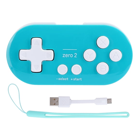 Minicontrolador inalámbrico Bluetooth portátil para teléfono móvil y ordenador (azul y verde)