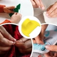 thumbnail image 2 of CLIQKWEN Perfect Stitches Every Time with Our Edge Stitch Lock & Sewing Gauge! DIY Stitching Guide kit Aids, Needle Gauge Quilting Ruler Measuring Tool ((3MM) Yellow+(3MM) Pink), 2 of 6