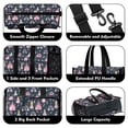 thumbnail image 3 of Teacher Tote Bag,Dark Blue Princess Castle Night Pattern Teacher Utility Tote Bag,Large Work Tote Bags for Women with Multiple Pockets,Top Zipper Closure,13.8x10.6x6.7 Inch, 3 of 5