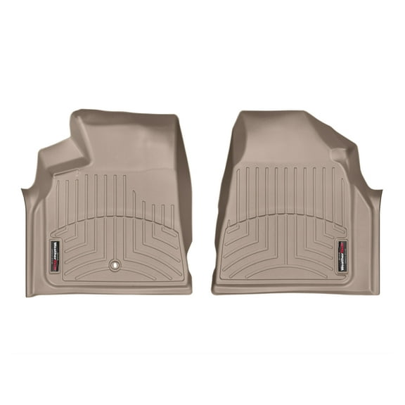 WeatherTech Custom Fit FloorLiners compatible with Traverse, Outlook, Enclave - 1st Row (Driver & Passenger), Tan