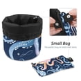 thumbnail image 4 of PhooArto Drawstring Cosmetic Bag, Barrel Shaped Portable Travel Makeup Bags, Cartoon Octopus Wave Pattern Large Capacity Waterproof Multifunctional Bucket Toiletry Bag, 4 of 6