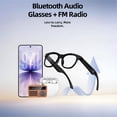 thumbnail image 6 of 2026 Latest Smart Audio Glasses with Bluetooth, Open-Ear Speakers, Music & Hands-Free Calls,Built in FM Radio , Lightweight Wearable Tech Glasses for Men & Women, 6 of 8