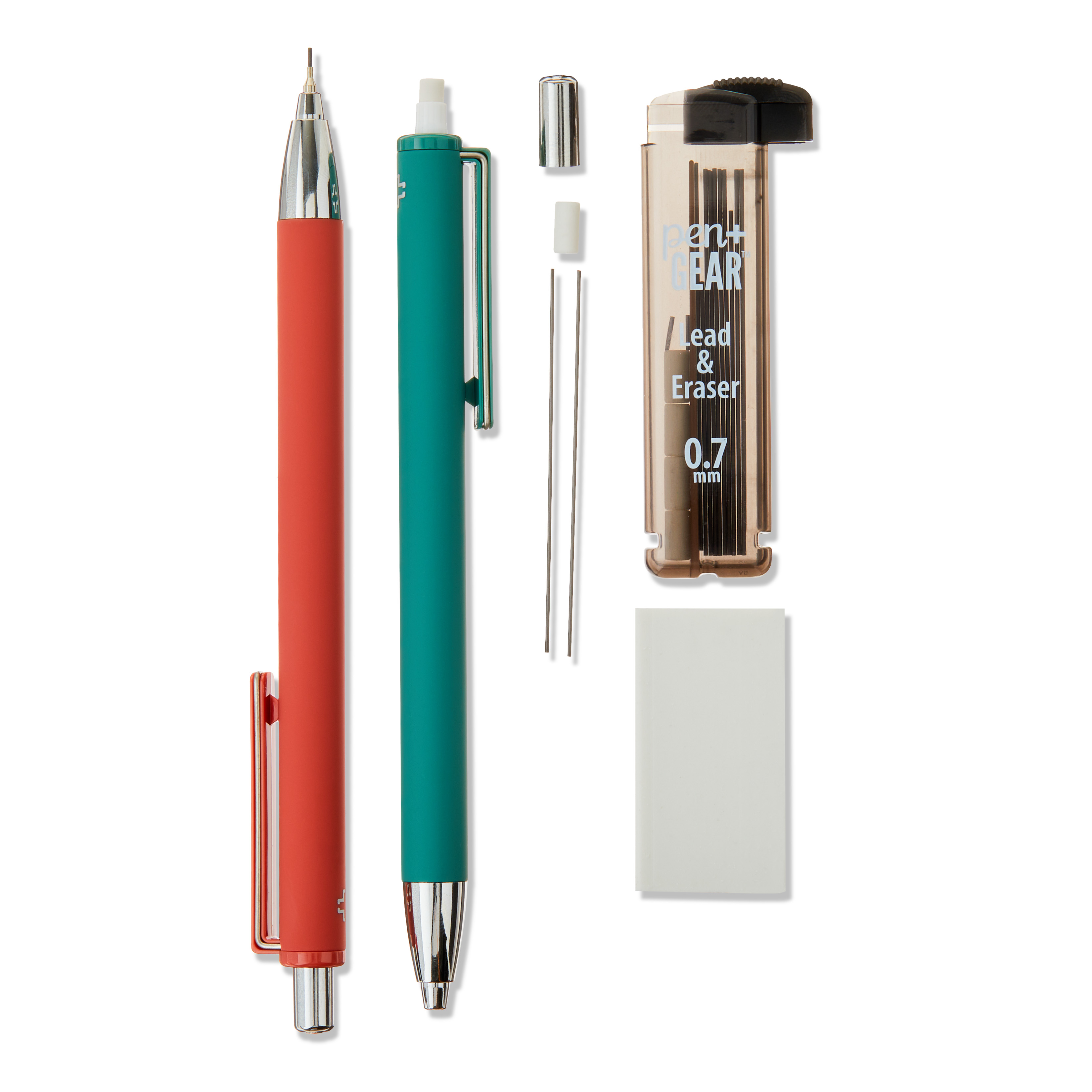 Kit de 5 lápices mecánicos Pen+Gear de 0.7mm con estuche de almacenamiento 4
