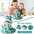 thumbnail image 2 of 13 Inch Chinese New Year Plush Snake Mascot Doll, Soft Plush Toy With Built-In Skeleton, Decorative Gift For Family Friends To Celebrate Spring Festival, 2 of 3