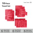 thumbnail image 3 of Juego de toallas de baño LANE LINEN Luxury, 100% algodón, 18 unidades, madreselva, 3 of 9
