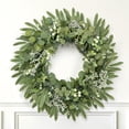 thumbnail image 6 of Scidweet Artificial Wreaths for Front Door, 20" Fake Eucalyptus Faux Spring Wreaths Farmhouse Window Wall Door Wedding Indoor Outdoor Spring Summer Home Decor, 6 of 7