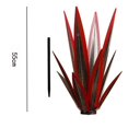 thumbnail image 4 of Solar Lights Outdoor Waterproof, 1.8ft Metal Artificial Agave Plant Solar Garden Lights, for Pathway Walkway Yard Lawn Decorative Landscape Lighting, Warm White (Red), 4 of 8