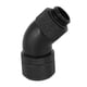 thumbnail image 2 of Adaptador de codo para sistema de refrigeración por agua con rosca G1/4, codo giratorio de 45° para tubo duro de 9,5x12,7, color negro, 2 of 8