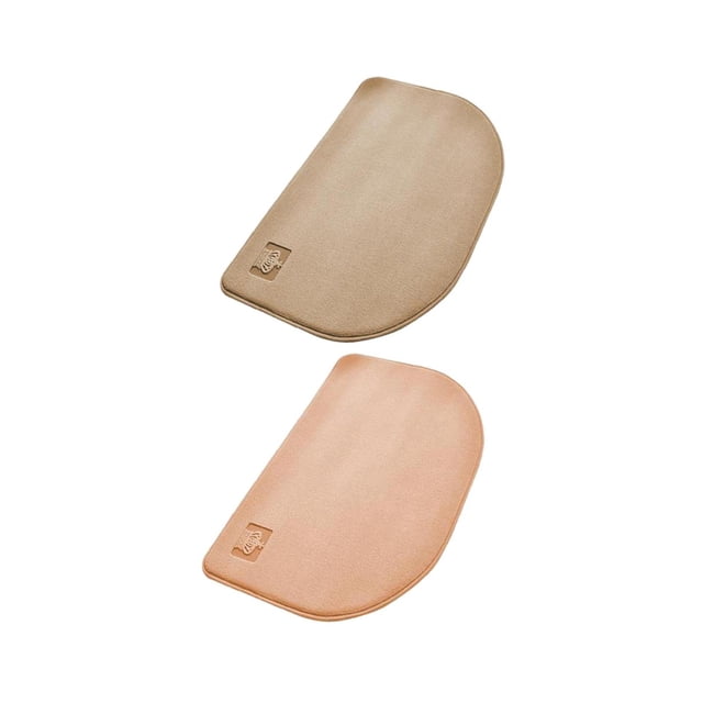 Alfombras de baño antideslizantes absorbentes de 2 piezas, alfombrilla suave lavable a máquina, alfombrillas de ducha para puerta delantera para inodoro, alfombra de Marrón claro y Baoblaze Alfombra de baño