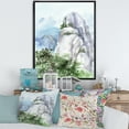 thumbnail image 2 of Designart 'The Clouds Over Mountain Top' Traditional Framed Canvas Wall Art Print, 2 of 5