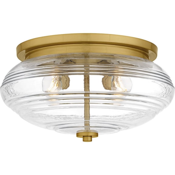 QFL6773BRG Quoizel Lighting Gatonby - 4 Light Flush Mount-8.25 Inch Tall and 16 Inch Wide-Brushed Gold Finish