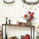 thumbnail image 5 of Pequeño árbol de Navidad, 13,7 pulgadas, miniárbol de Navidad artificial de mesa, adornos navideños, bola roja, piña de pino, árbol de Navidad pequeño para decoración navideña de fiesta en el hogar (b, 5 of 5