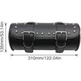 thumbnail image 4 of Bolsa universal para sillín de motocicleta, bolsa de herramientas para moto, bolsa de herramientas impermeable de cuero para moto, alforjas redondas, bolsa de almacenamiento de moda para moto, 4 of 7