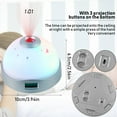 thumbnail image 4 of PENGXIANG Kids Alarm Clock Projector Night Light 7 Color Changing Night Light Ceiling Projection Alarm Clock Battery Operated Digital Clock for Kids Adults Bedroom Living Room Decoration, 4 of 8
