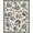 White, Pattern 4, variant on Design&I 8'x10' Washable Area Rug Sleek Flatweave Pet Friendly Black White Elegant Floral and Vine Design Graceful Curves with Dotted Detailing for King Size Bedroom, Under Bed