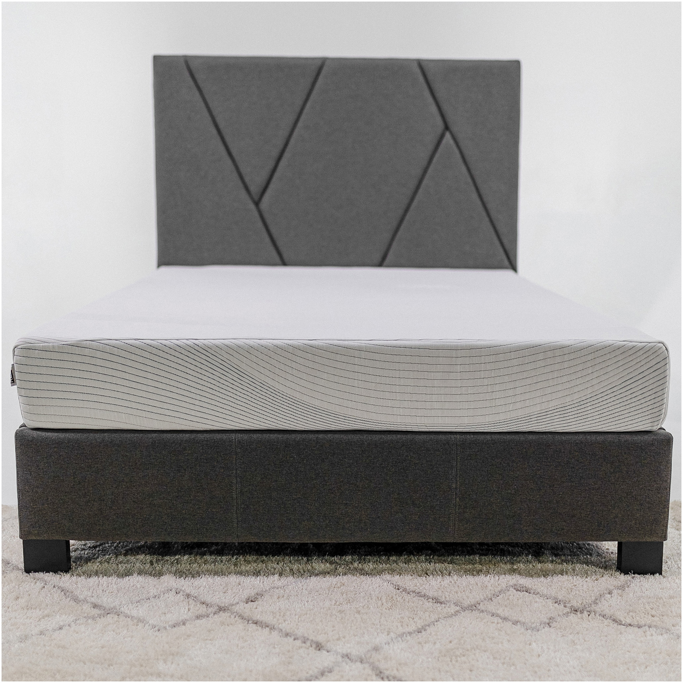 JERFIT 8 Inch Full Size Cooling Mattress, Copper Infused Memory Foam for Pressure Relief, Medium Firm Support Motion Isolation, CertiPUR-US Certified, Breathable Knit Cover, White