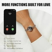 TOTWOO Long Distance Touch Bracelets for Couples, Long Distance Relationship Gifts for Girlfriend
