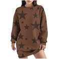 thumbnail image 1 of Robe d'Hiver pour Femmes, Robe Décontractée pour Femmes, Robe d'Automne et d'Hiver à Col Rond Manches Longues Imprimée, 1 of 4