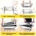 thumbnail image 2 of Plats Anti-Frottement pour Buffet, Lot de 2/Lot de 4, Ensembles de Réchauds de Buffet en Acier Inoxydable de 8 Qt avec Couvercle, Réchaud Rectangulaire pour Servir les Aliments, Fournitures de Traiteur, Présentoir de Buffet pour Fêtes, 2 of 8
