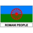 thumbnail image 1 of Autocollant sticker drapeau roms gitan tziganes rom, 1 of 1