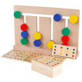 thumbnail image 2 of QualitChoice Kids Wooden Four-Color Game Color Matching Board Toy Early Childhood Education Learning Toys, 2 of 6