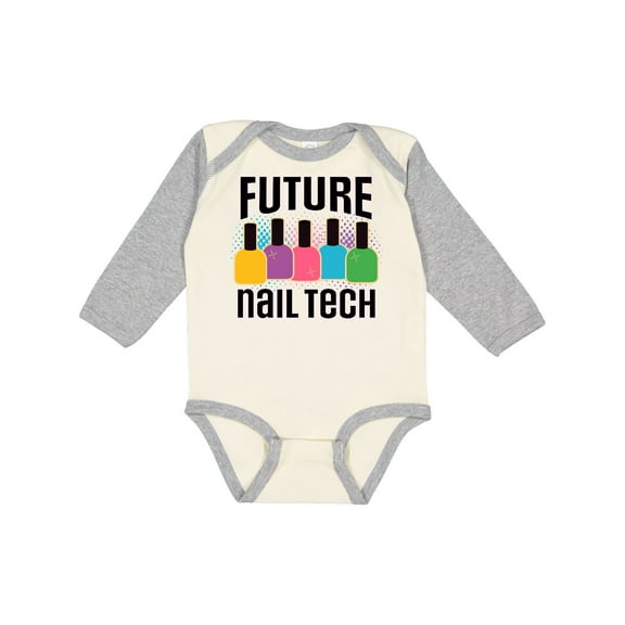 Inktastic Future Nail Tech Girls Long Sleeve Baby Bodysuit